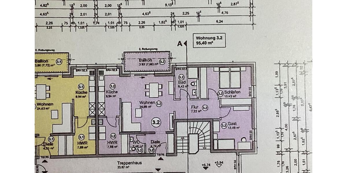 Etagenwohnung Wadern - 3 Zimmer, 95 m&sup2;, 1.100&euro; | Angebot:24739496