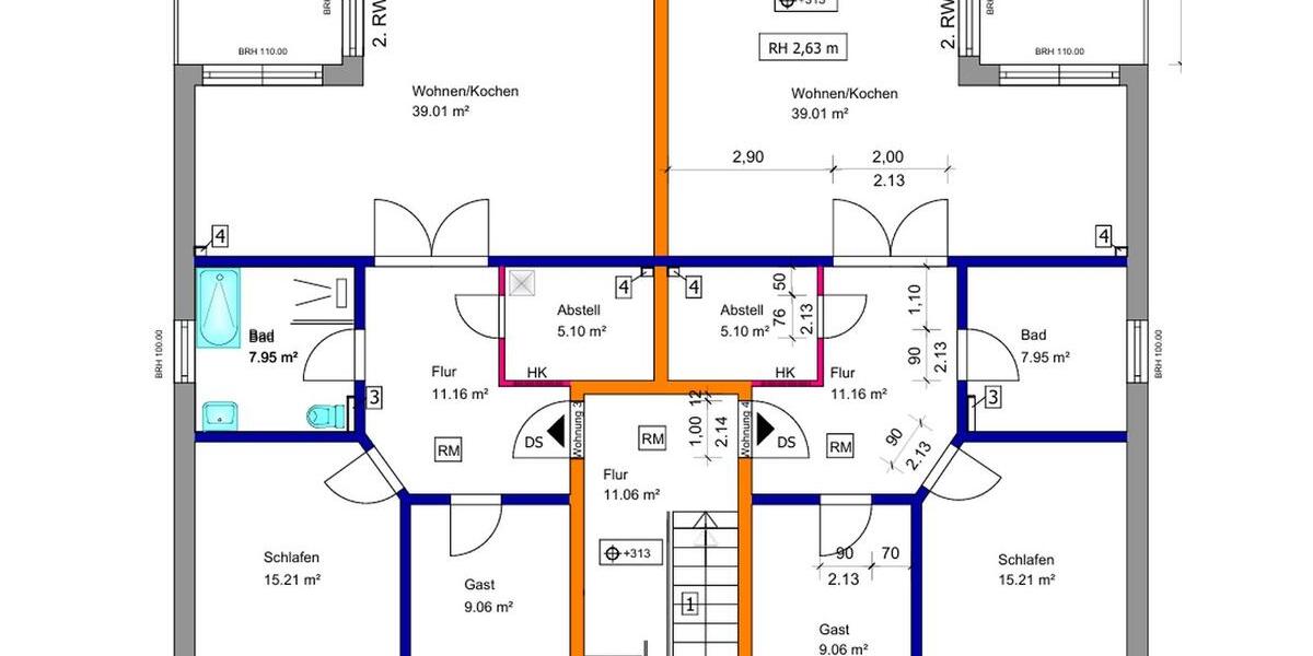 Etagenwohnung Luckau - 3 Zimmer, 92 m&sup2;, 1.012&euro; | Angebot:26677794