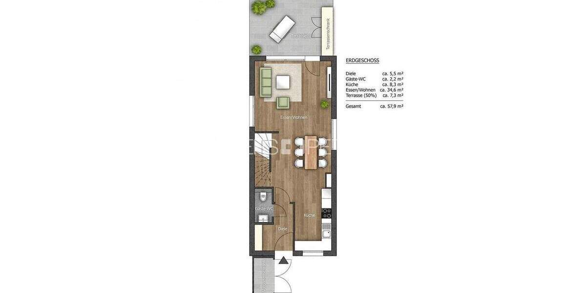 Reihenmittelhaus Geesthacht Heinrichshof - 5 Zimmer, 145 m&sup2;, 1.990&euro; | Angebot:23977058
