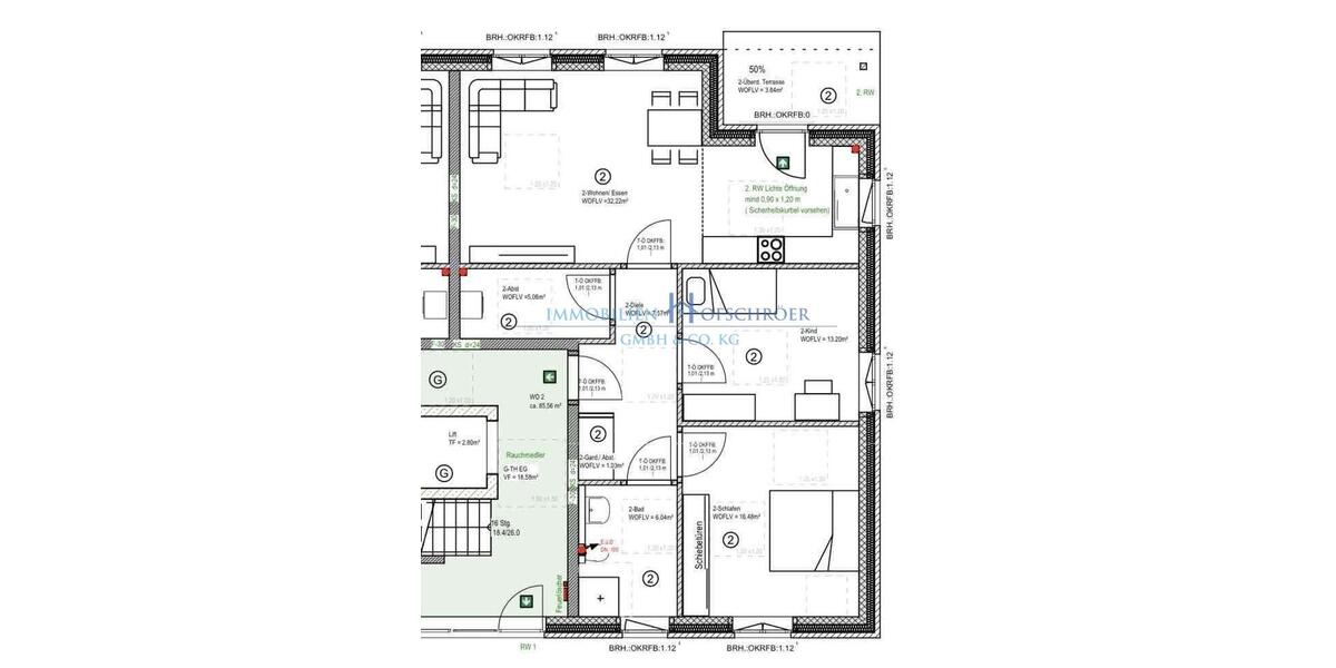 Terrassenwohnung Haren (Ems) - 3 Zimmer, 85 m&sup2;, 915&euro; | Angebot:26559137