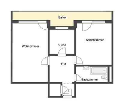 Erdgeschoßwohnung Ingolstadt Friedrichshofen-Hollerstauden - 2 Zimmer, 58 m&sup2;, 668&euro; | Angebot:25899214