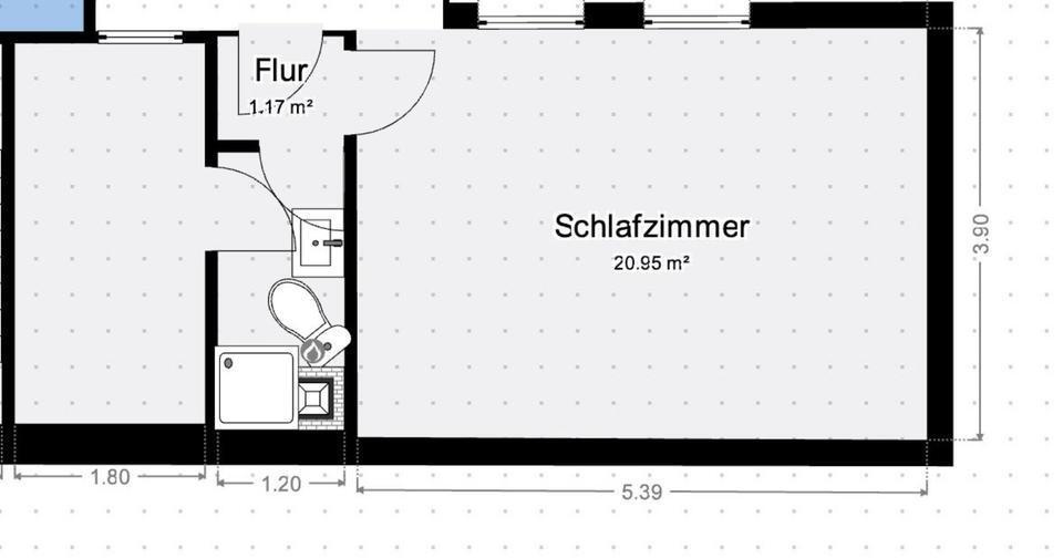 Wohnung für MAX 2 Personen