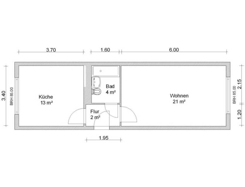 Wohnträume in gemütlicher 1-Raum-Wohnung