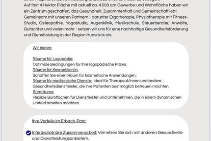 Gewerbeobjekt Morbach - 390&euro; | Angebot:25380995