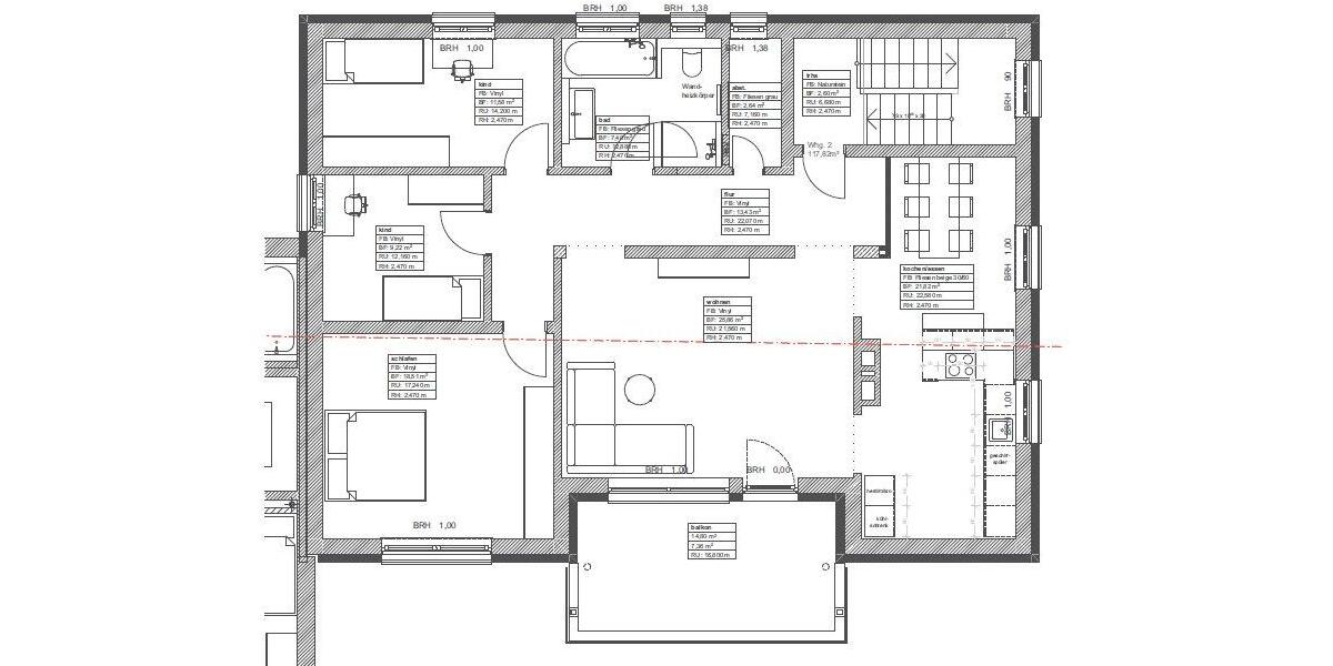 Etagenwohnung Manching - 4 Zimmer, 117 m&sup2;, 1.800&euro; | Angebot:26544490