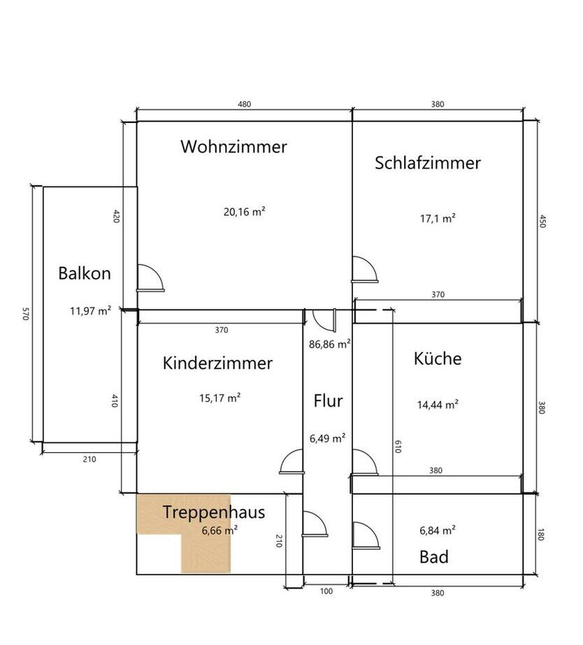 82qm2 Wohnung in der Zurmaienerstraße in Trier zu vermieten