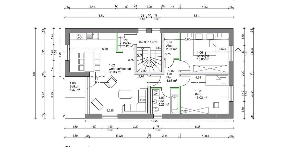 Etagenwohnung Köln Porz - 3 Zimmer, 84 m&sup2;, 1.290&euro; | Angebot:25150332