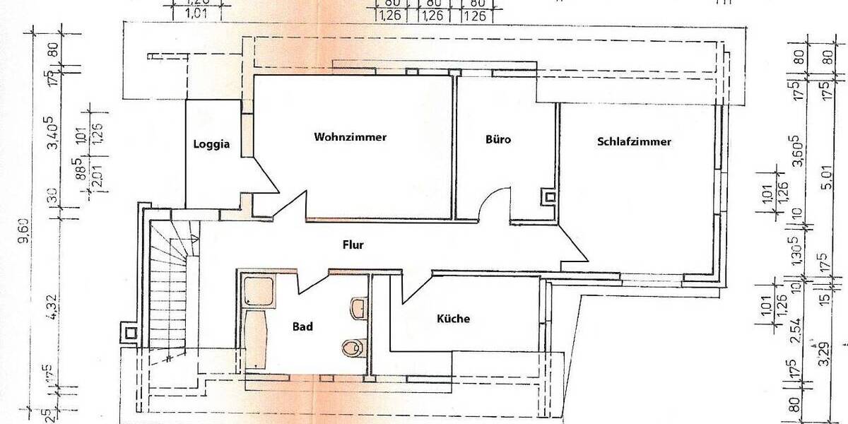 Etagenwohnung Nettetal Lobberich - 3 Zimmer, 85 m&sup2;, 650&euro; | Angebot:26501522