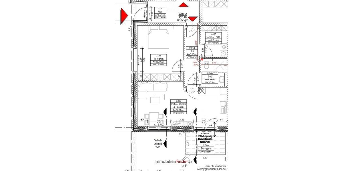 Erdgeschoßwohnung Hörstel - 2 Zimmer, 65 m&sup2;, 683&euro; | Angebot:26580227