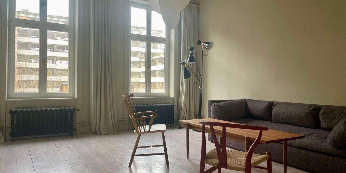 Etagenwohnung Hamburg Rotherbaum - 3 Zimmer, 104 m&sup2;, 3.500&euro; | Angebot:25089266