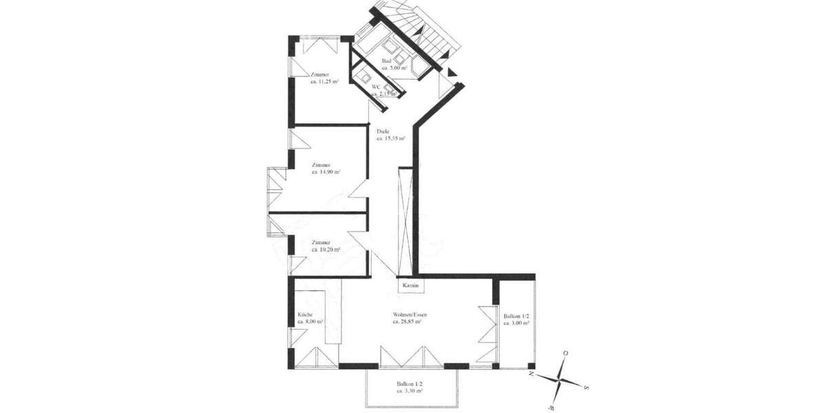 Etagenwohnung Haar Eglfing - 4 Zimmer, 102 m&sup2;, 2.135&euro; | Angebot:26914724
