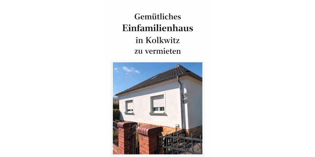 Einfamilienhaus Kolkwitz - 4 Zimmer, 70 m&sup2;, 900&euro; | Angebot:26288453