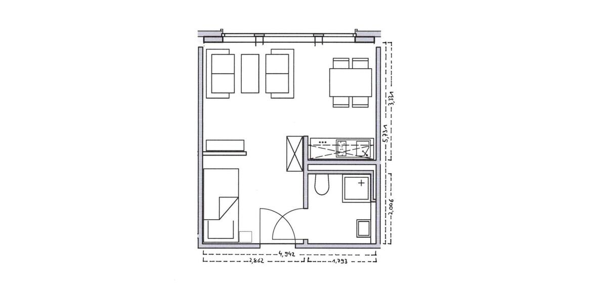 Etagenwohnung Nürnberg Schnepfenreuth - 1 Zimmer, 28 m&sup2;, 650&euro; | Angebot:26012997