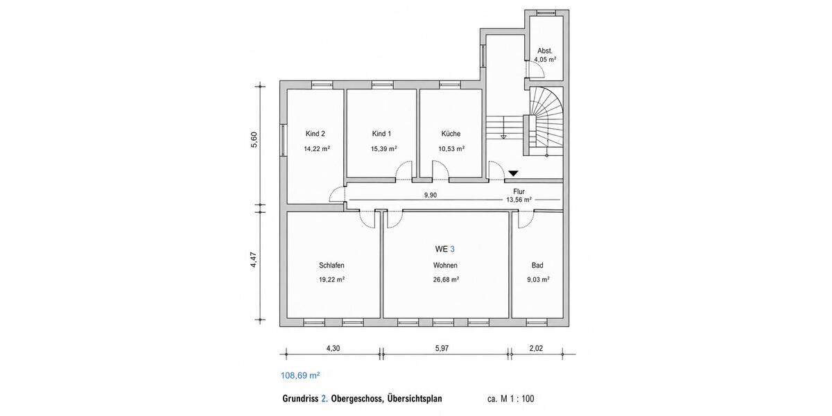 Etagenwohnung Glauchau - 4 Zimmer, 109 m&sup2;, 699&euro; | Angebot:26593964