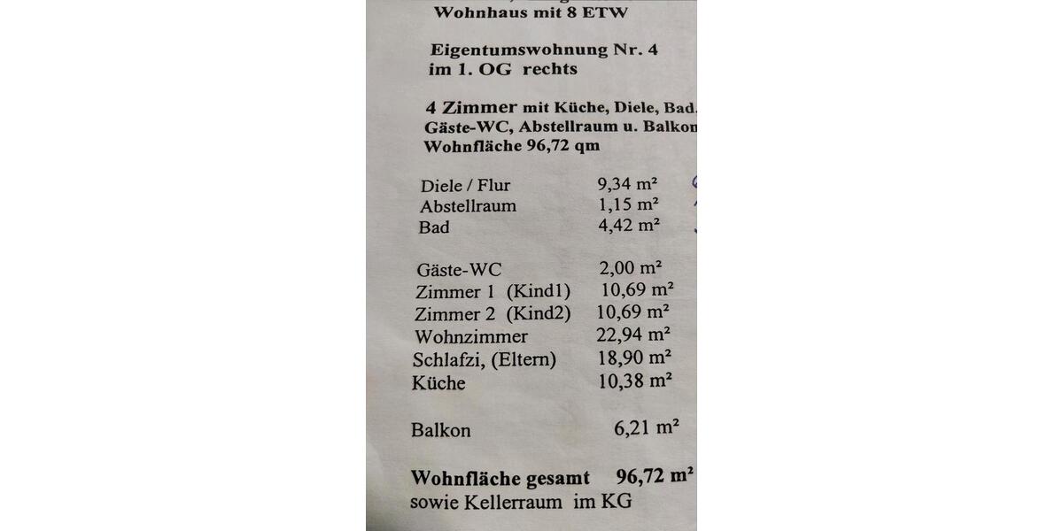 4 Zimmer Wohnung in Zell a. H. zu vermieten 4 zimmer