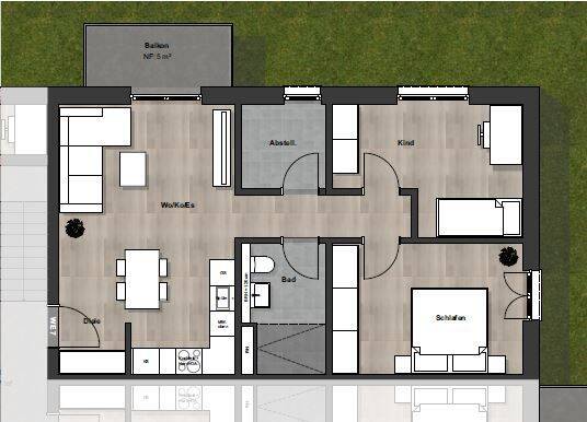 Etagenwohnung Darmstadt / Arheilgen Arheilgen - 3 Zimmer, 70 m&sup2;, 1.650&euro; | Angebot:25684811