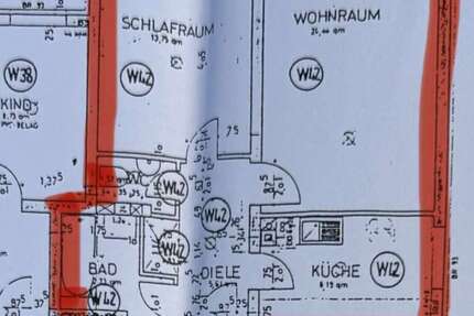 Wohnung Walheim Walheim - 2 Zimmer, 60 m&sup2;, 490&euro; | Angebot:26976516