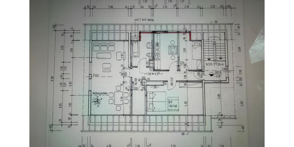 Dachgeschoßwohnung Rüsselsheim am Main - 3 Zimmer, 73 m&sup2;, 950&euro; | Angebot:25170156