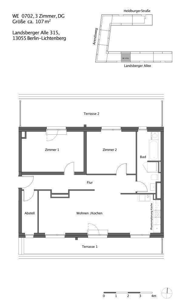 Wohnung zum Mieten in Berlin 1.547,73 € 106.74 m²