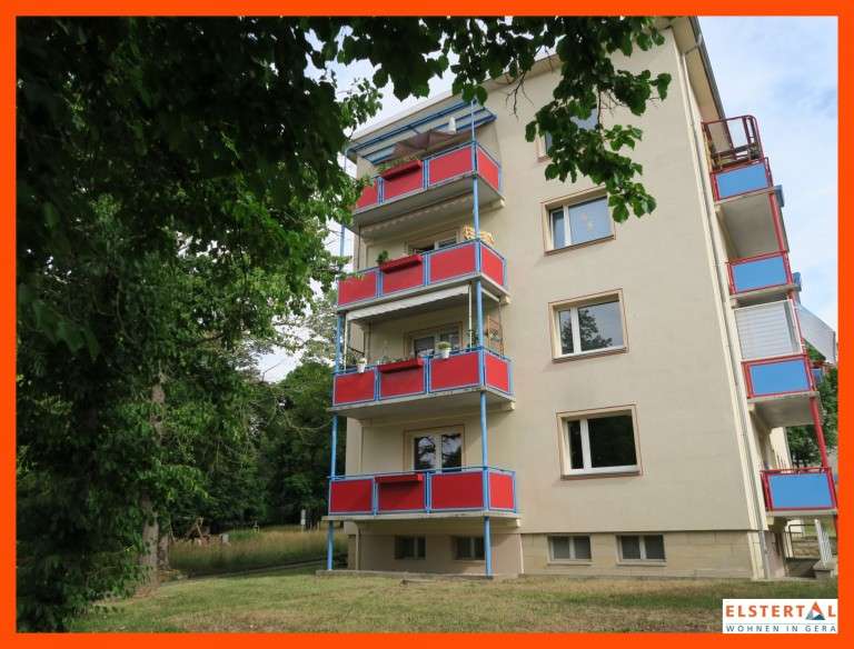 Etagenwohnung Gera Alt-Bieblach - 2 Zimmer, 50 m&sup2;, 380&euro; | Angebot:26845360