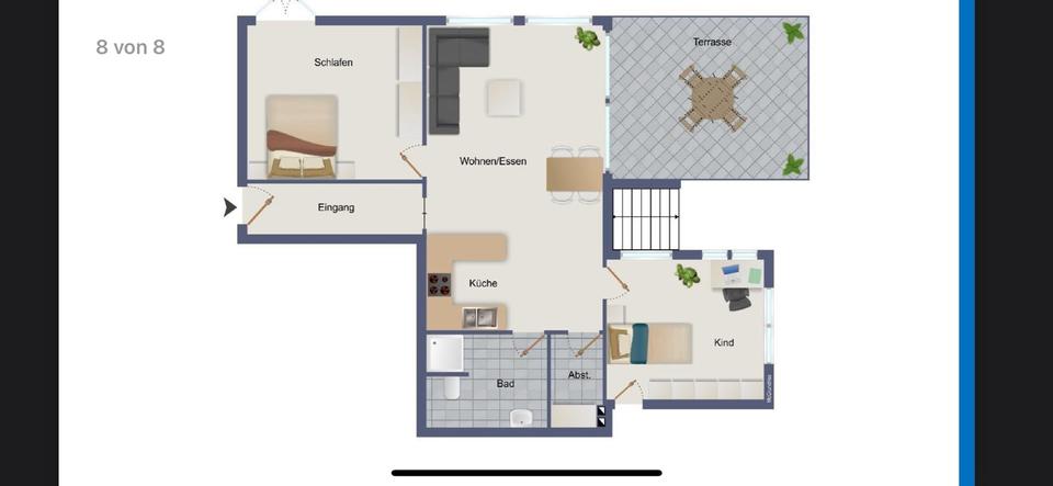Hochparterre Trier Feyen-Weismark - 3 Zimmer, 102 m&sup2;, 1.250&euro; | Angebot:24715950