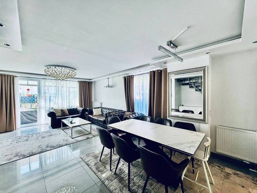AS ImmobilieN: Furnished 3 BR 2 bath end-terrace house, fitted kitchen, home-cinema, terrace yard