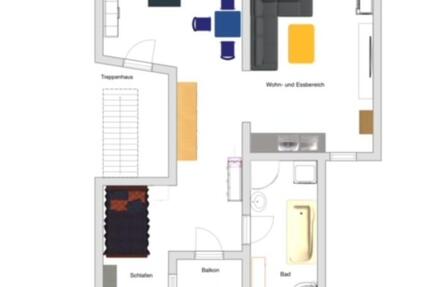 Wohnung Bad Langensalza - 2 Zimmer, 50 m&sup2;, 350&euro; | Angebot:25366938