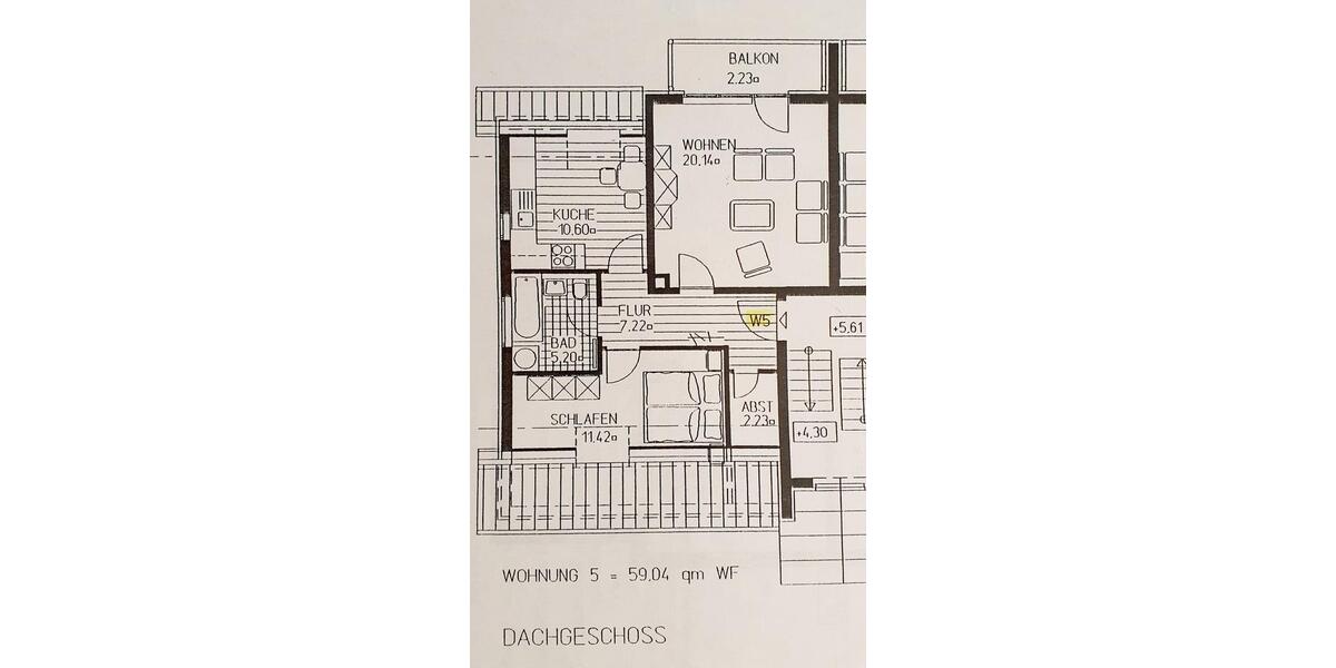 Dachgeschoßwohnung Blankenburg (Harz) Derenburg - 2 Zimmer, 60 m&sup2;, 399&euro; | Angebot:23540181