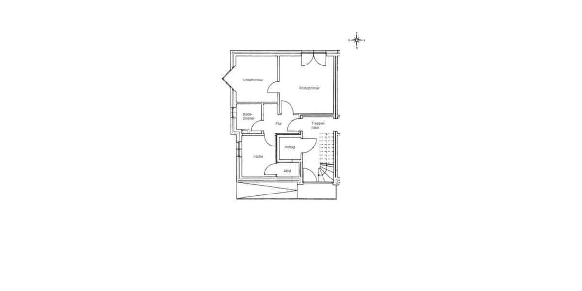 Etagenwohnung Husum - 2 Zimmer, 44 m&sup2;, 560&euro; | Angebot:26655352