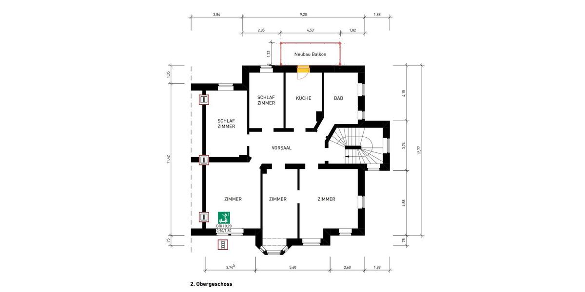 Etagenwohnung Freiberg - 5 Zimmer, 121 m&sup2;, 1.210&euro; | Angebot:26549191