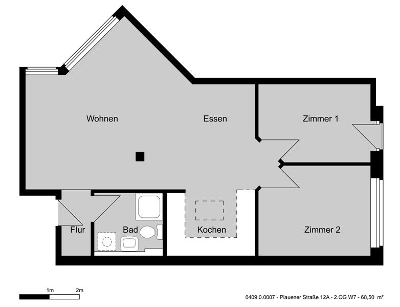Etagenwohnung Hannover Bothfeld-Vahrenheide - 3 Zimmer, 69 m&sup2;, 655&euro; | Angebot:24568570