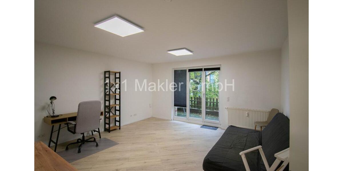 1-Raum-Wohnung mit Terrasse u. Stellplatz 1 zimmer