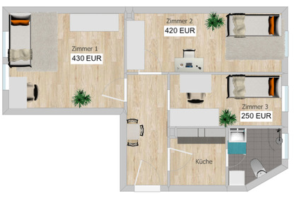 A37 Renovierte 3er WG in Leipzig Lindenau zimmer