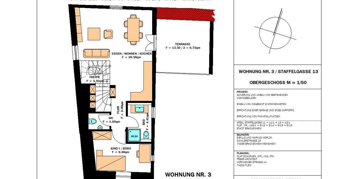 Maisonettenwohnung Brackenheim - 4.5 Zimmer, 92 m&sup2;, 975&euro; | Angebot:26251878