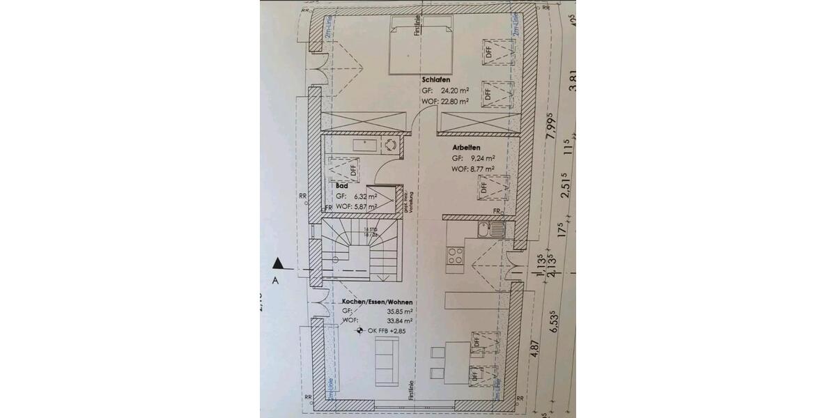 Dachgeschoßwohnung Nördlingen - 2 Zimmer, 79 m&sup2;, 720&euro; | Angebot:25163828