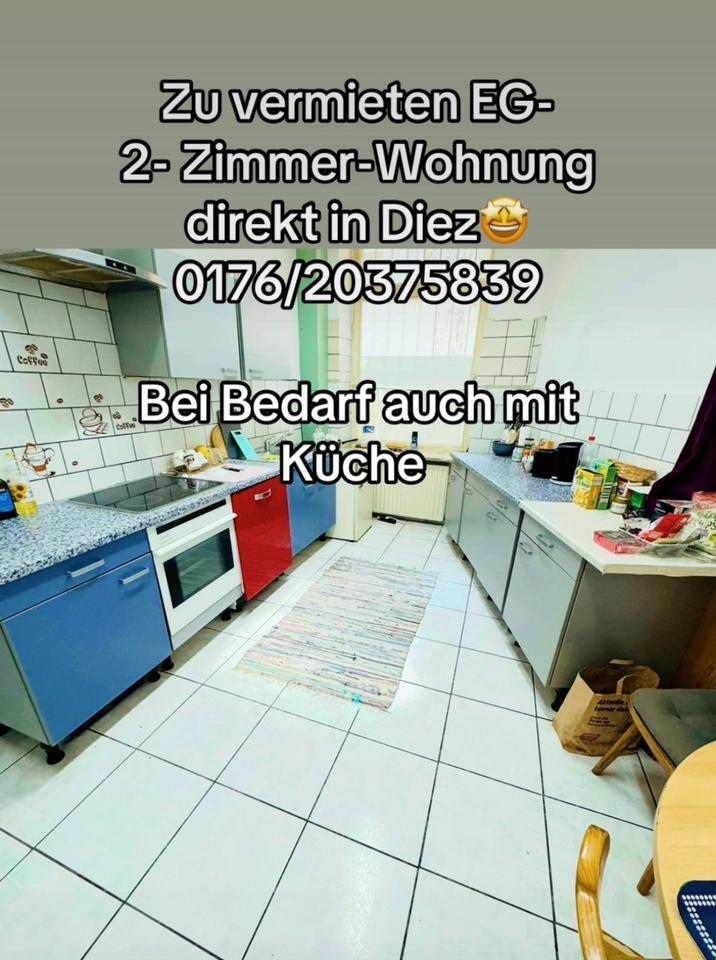 Zu vermieten 2-Zimmer-Wohnung inkl. Küche in Diez