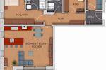 Etagenwohnung Nürnberg Gibitzenhof - 3 Zimmer, 106 m&sup2;, 1.680&euro; | Angebot:26660345