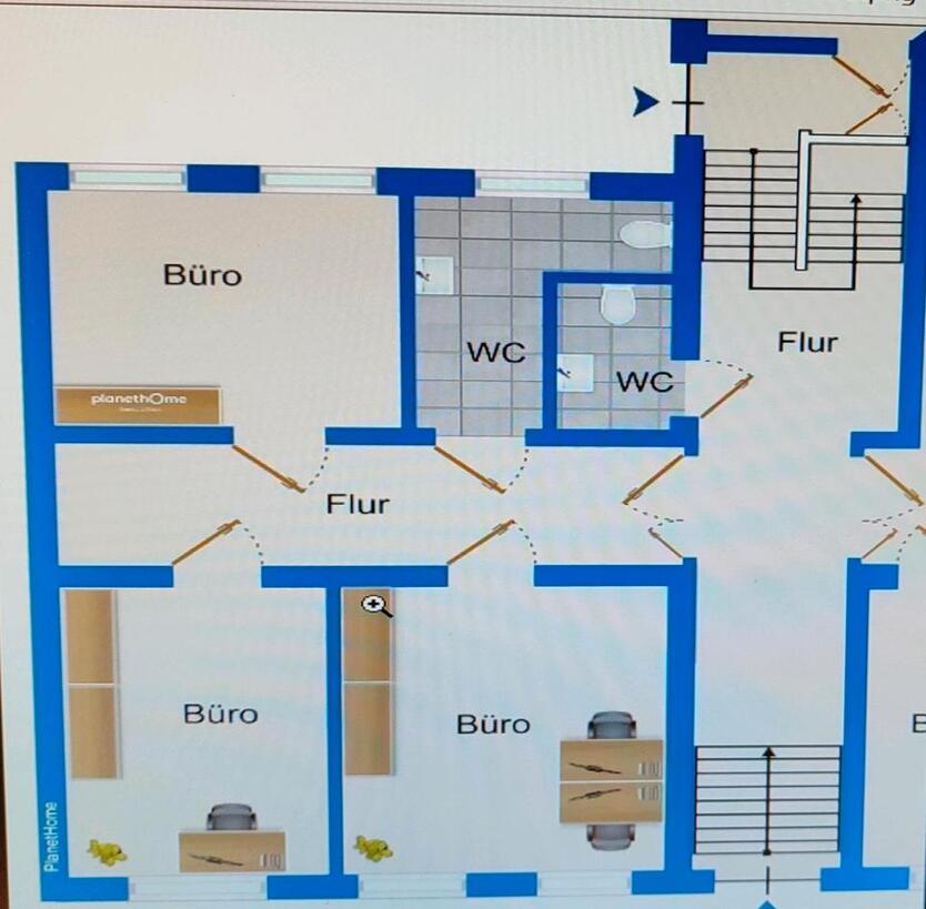 Helles 3-Raum-Büro - provisionsfrei zimmer