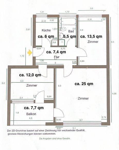 Wohnen auf Zeit Regensburg Galgenberg - 3 Zimmer, 76 m&sup2;, 559&euro; | Angebot:26228967