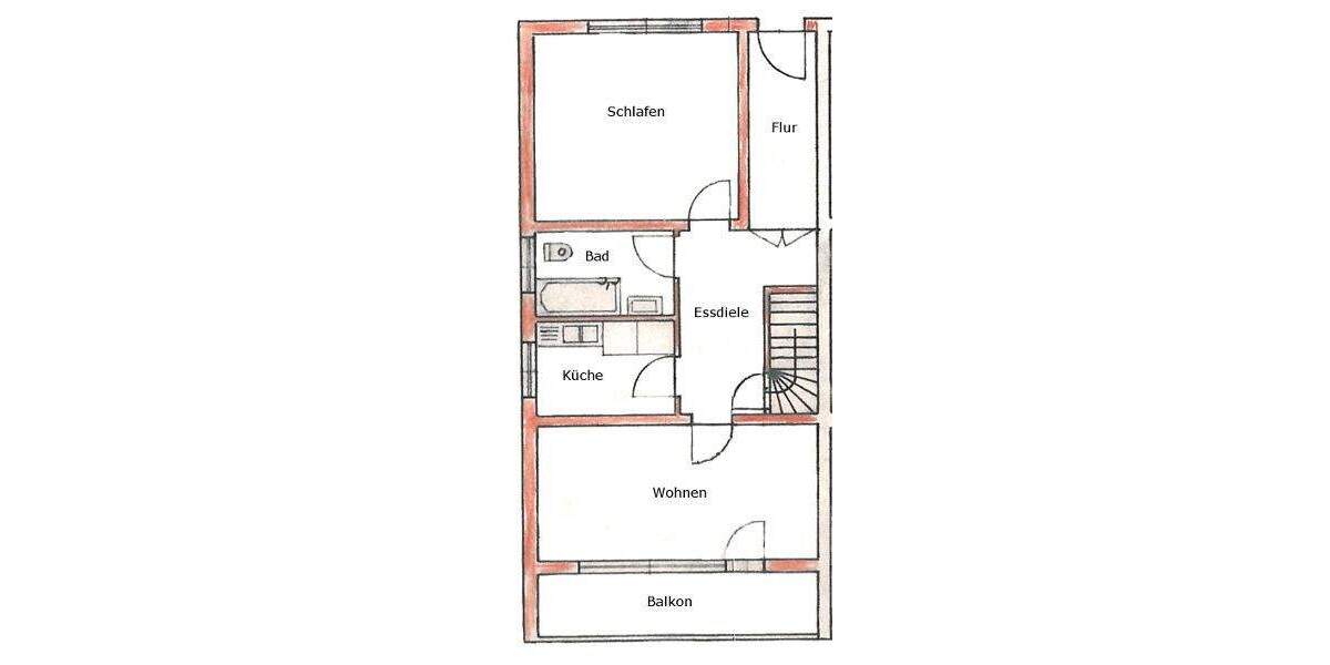 Etagenwohnung Straubing - 2 Zimmer, 61 m&sup2;, 610&euro; | Angebot:24992621