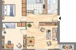 Erdgeschoßwohnung Flensburg Falkenberg - 3 Zimmer, 61 m&sup2;, 569&euro; | Angebot:25853363