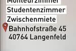 Monteurzimmer * Studentenzimmer * Zwischenmiete - Langenfeld 1 zimmer