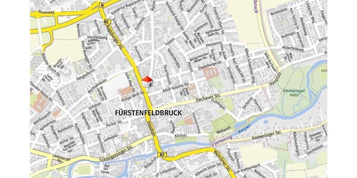 Etagenwohnung Fürstenfeldbruck - 3 Zimmer, 95 m&sup2;, 1.910&euro; | Angebot:25247614