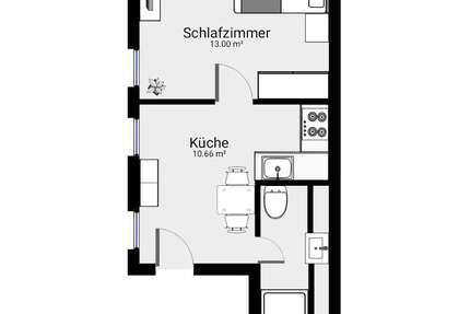 Wohnung zum Mieten in Mönchengladbach 320 € 25 m² 1 zimmer
