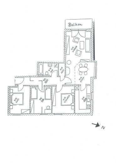 Etagenwohnung Simbach a.Inn Erlach - 4 Zimmer, 95 m&sup2;, 649&euro; | Angebot:26568573