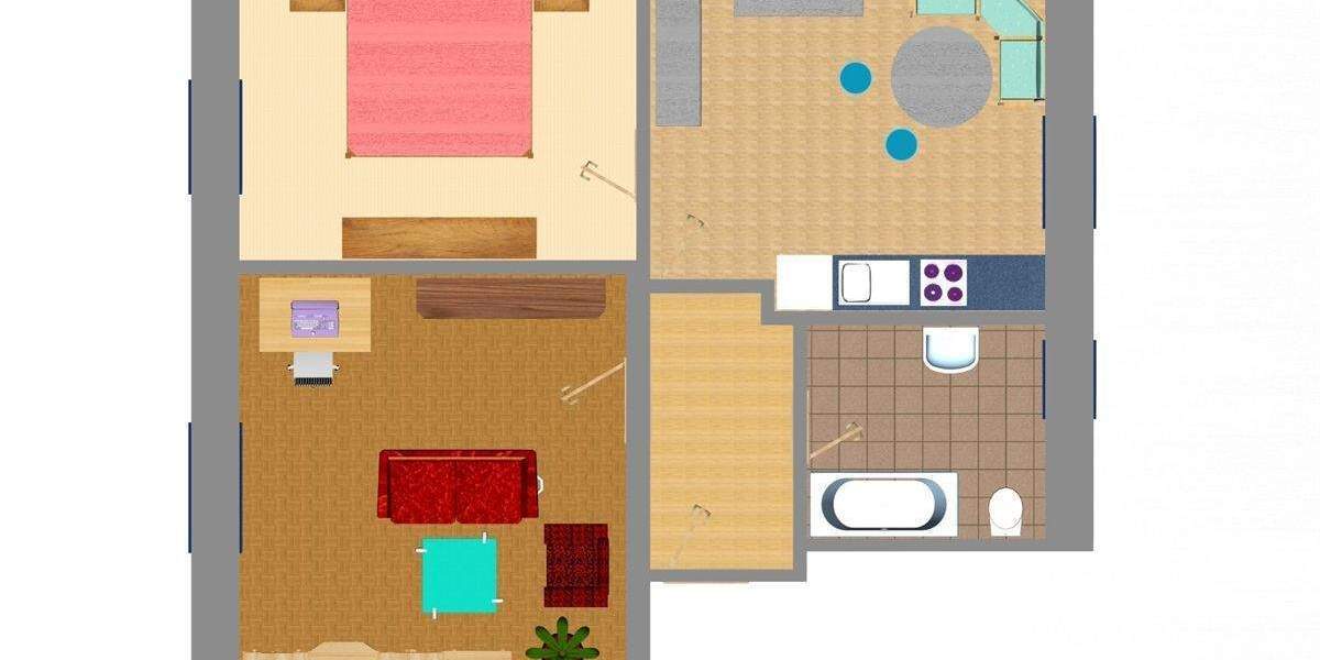 Etagenwohnung Oelsnitz Oelsnitz - 2 Zimmer, 57 m&sup2;, 374&euro; | Angebot:25734950