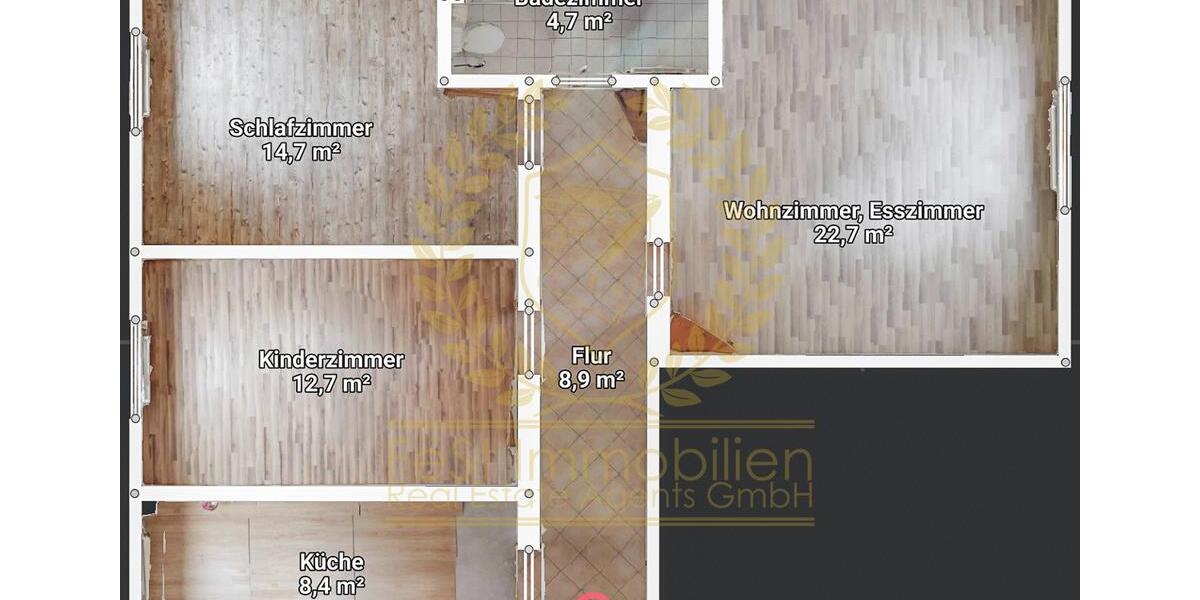 Etagenwohnung Falkenstein/Harz Harz - 3 Zimmer, 71 m&sup2;, 315&euro; | Angebot:24677919