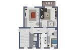Erdgeschoßwohnung Weißenfels - 3 Zimmer, 58 m&sup2;, 350&euro; | Angebot:26635034