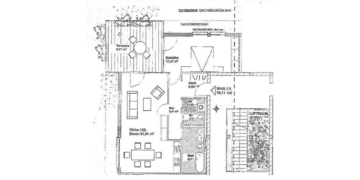 Etagenwohnung Nürnberg Langwasser - 2 Zimmer, 78 m&sup2;, 860&euro; | Angebot:26763400