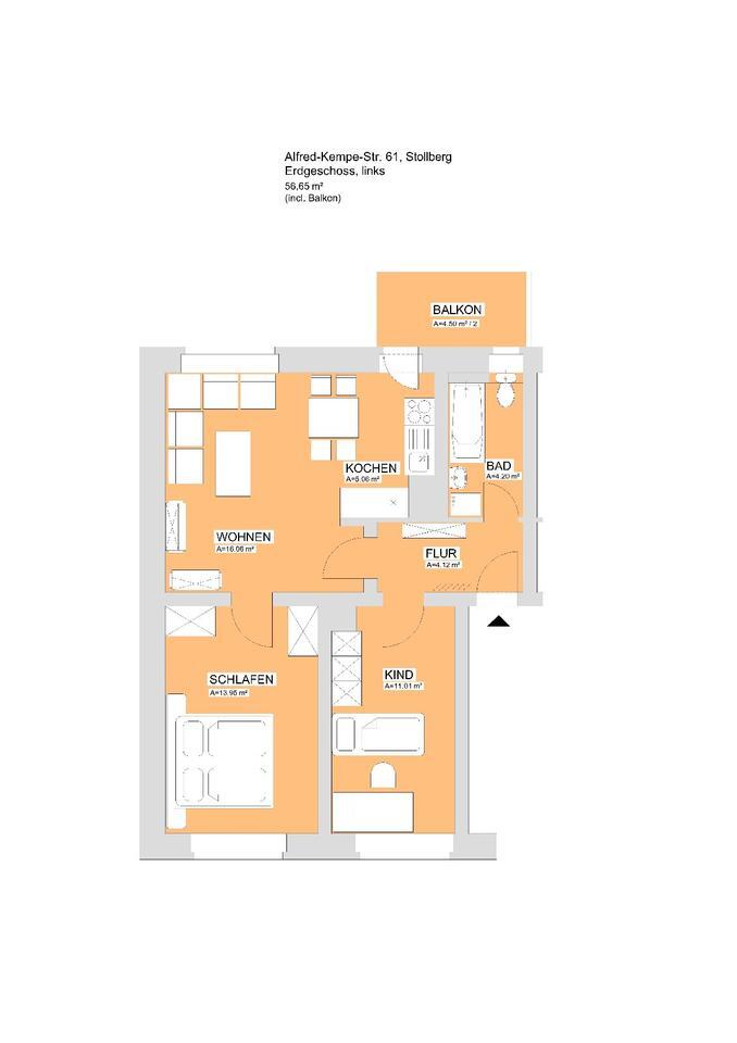 Erstbezug nach Sanierung ab 2026 – 3-Raum-Wohnung mit Wohnküche